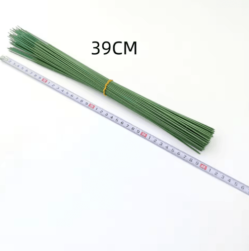 Artificial Flower Stems – 100PCS Plastic DIY Floral Stems for Wedding & Craft Arrangements