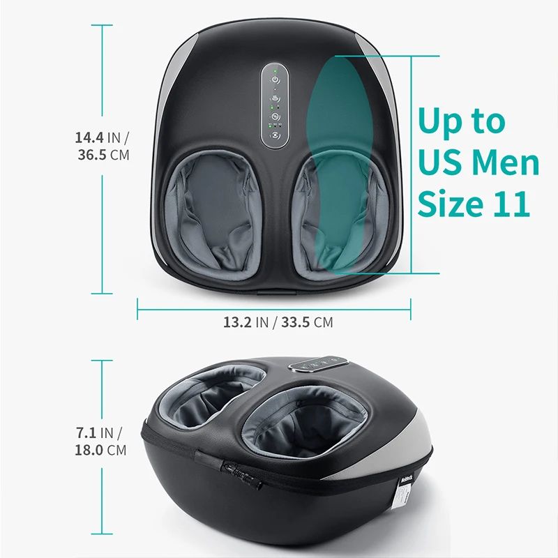 Ultimate Deep-Relax Foot Massager Machine - Shiatsu Kneading, Air Compression & Heat Therapy