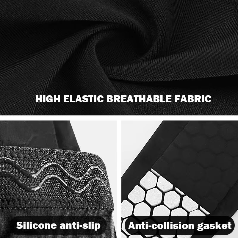 Honeycomb Padded Football Shin Guard Compression Sleeve
