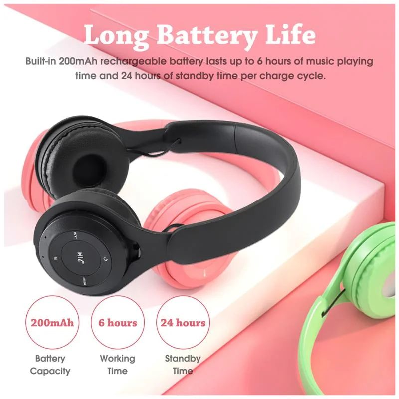 Macaron Y08 Wireless Bluetooth Gaming Headphones with Mic