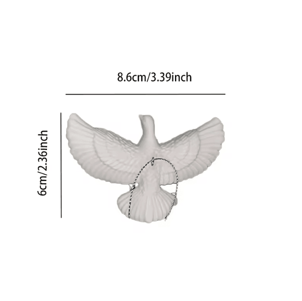 Acrylic Friendship Dove Ornament – Romantic Hanging Decor Gift