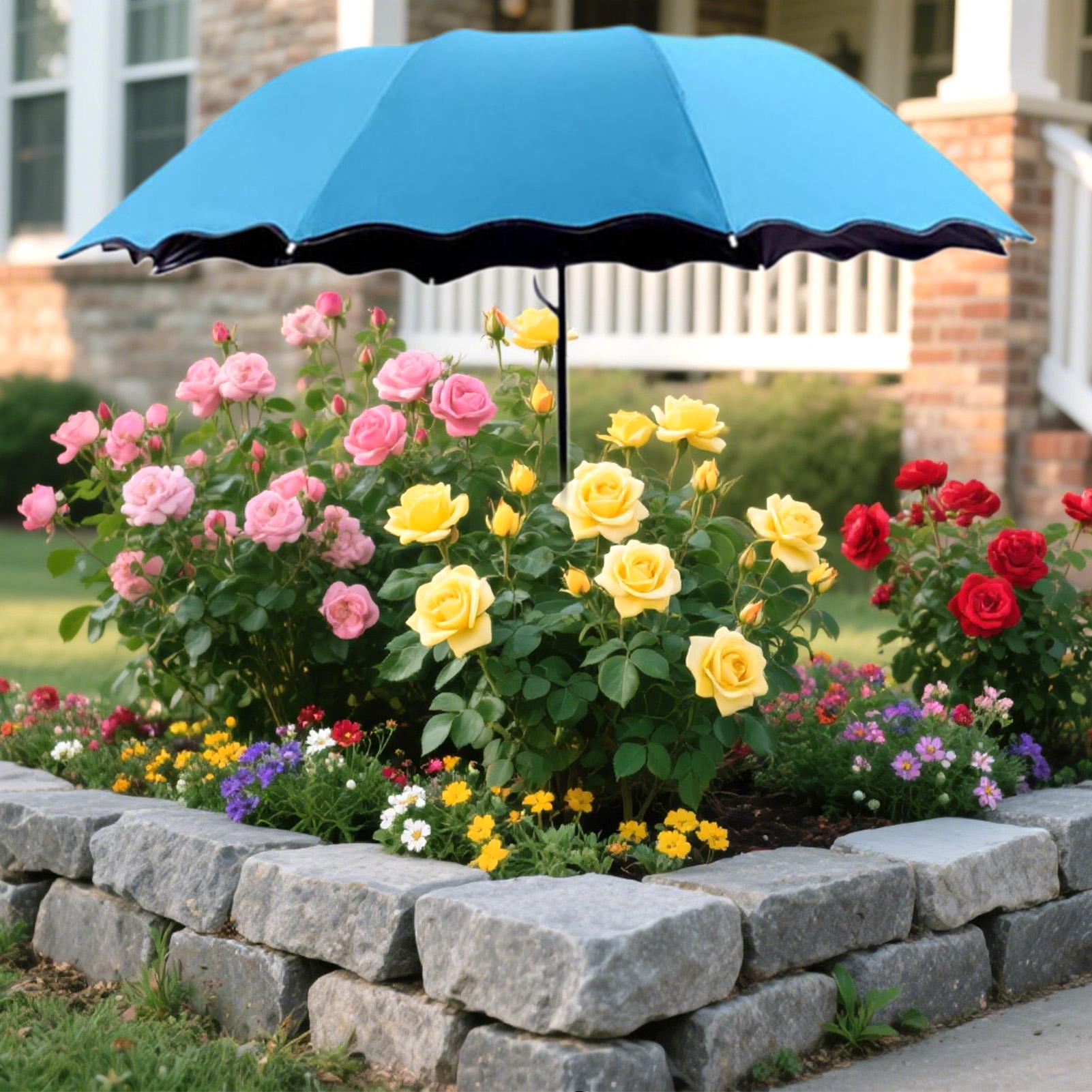 Foldable Outdoor Umbrella Patio Shade for Plants, Garden, Terrace & Picnic