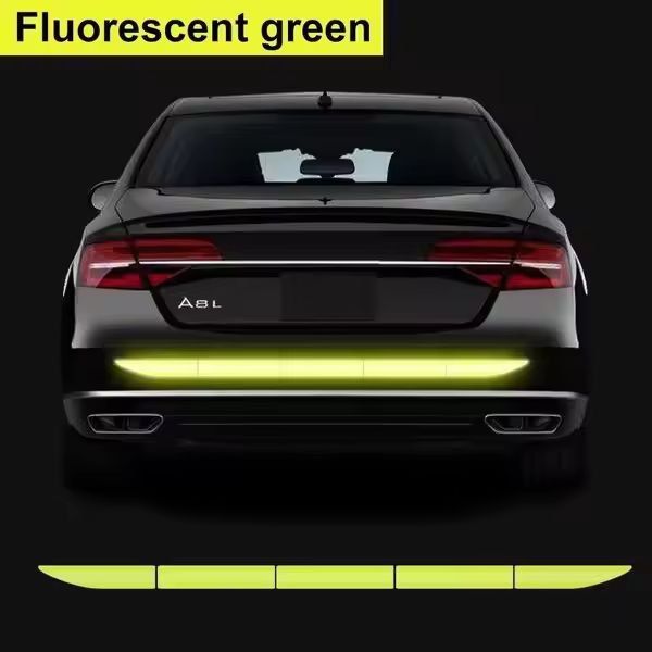 Premium Car Reflective Safety Tape – High-Visibility Trunk & Bumper Warning Sticker