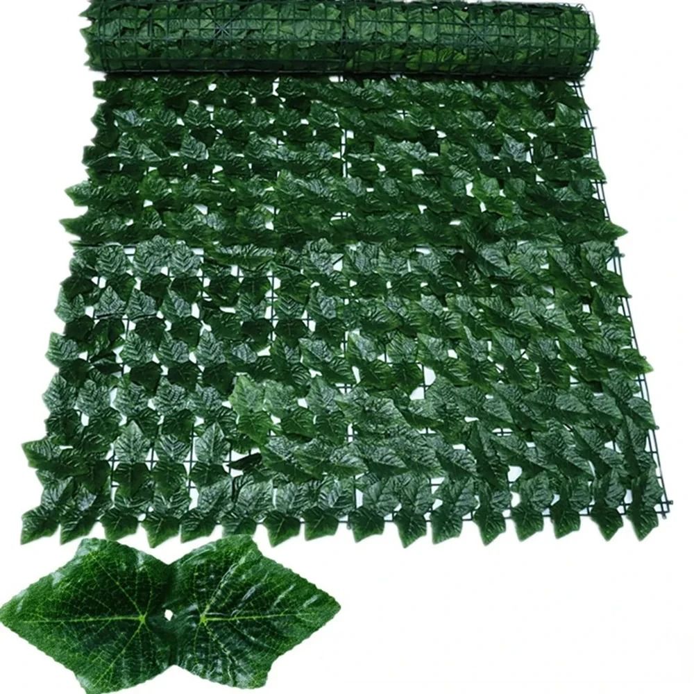 Artificial Ivy Hedge Privacy Fence Panels for Outdoor Garden and Balcony Decorationdec