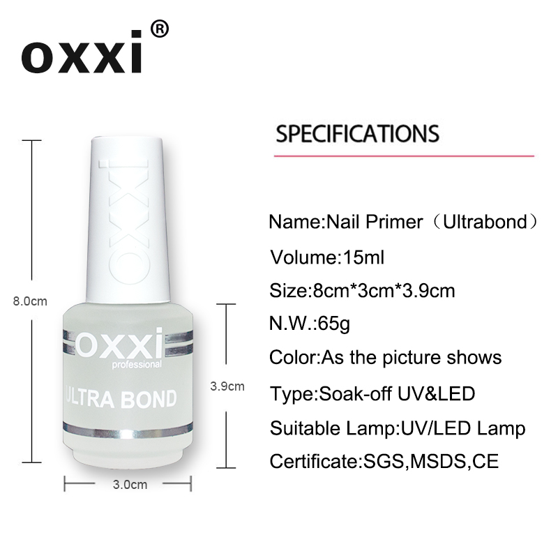 Professional Acid-Free Primer For Nails, Hybrid Varnish Degreasing Base Coat Permanent Nail Polish Manicure Gel Set
