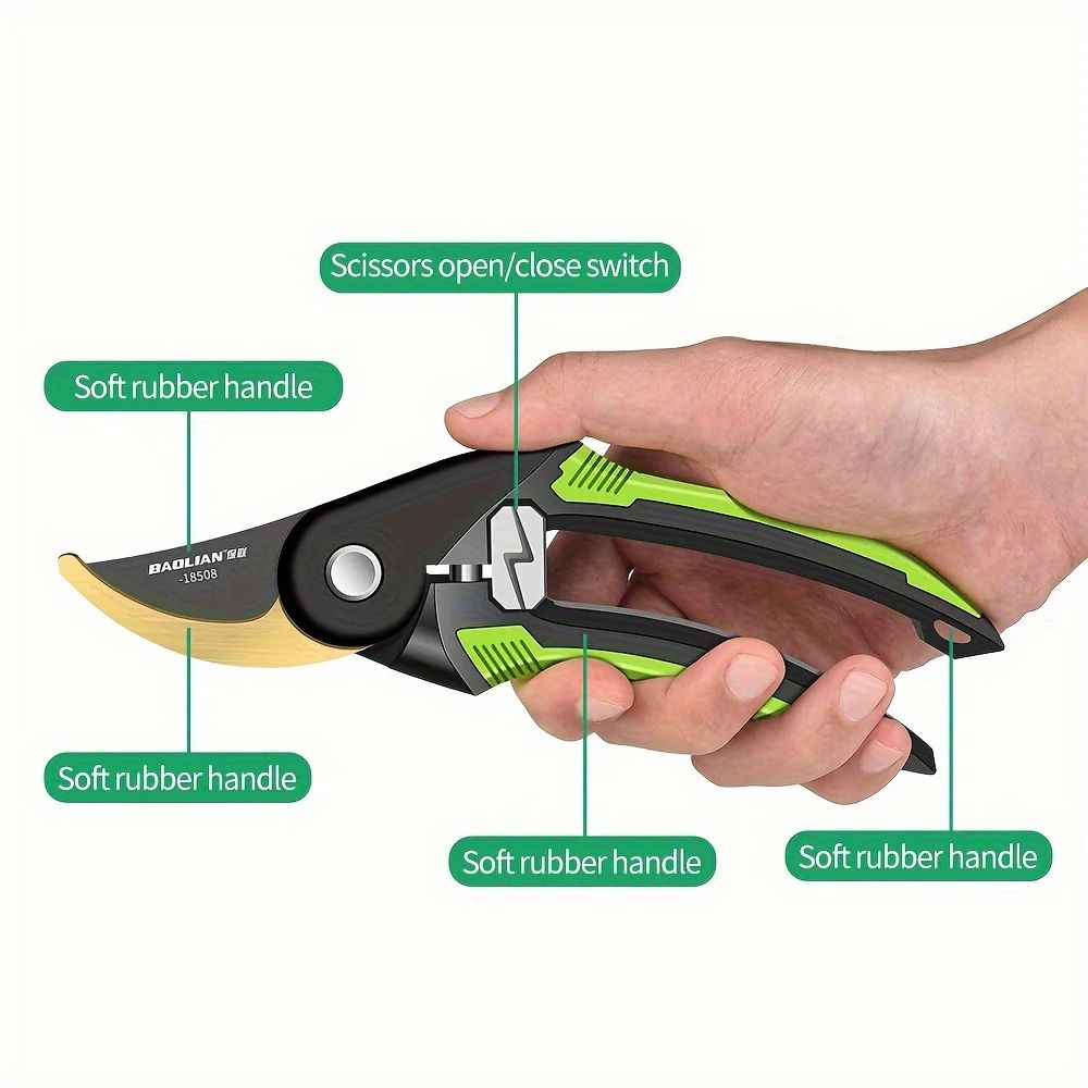 Heavy-Duty Multifunctional Garden Pruning Shears Manual Trimmer