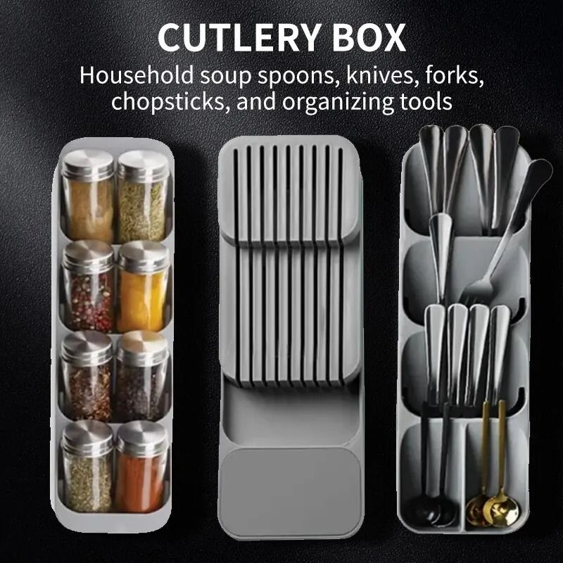 Kitchen Drawer Cutlery Organizer Tray