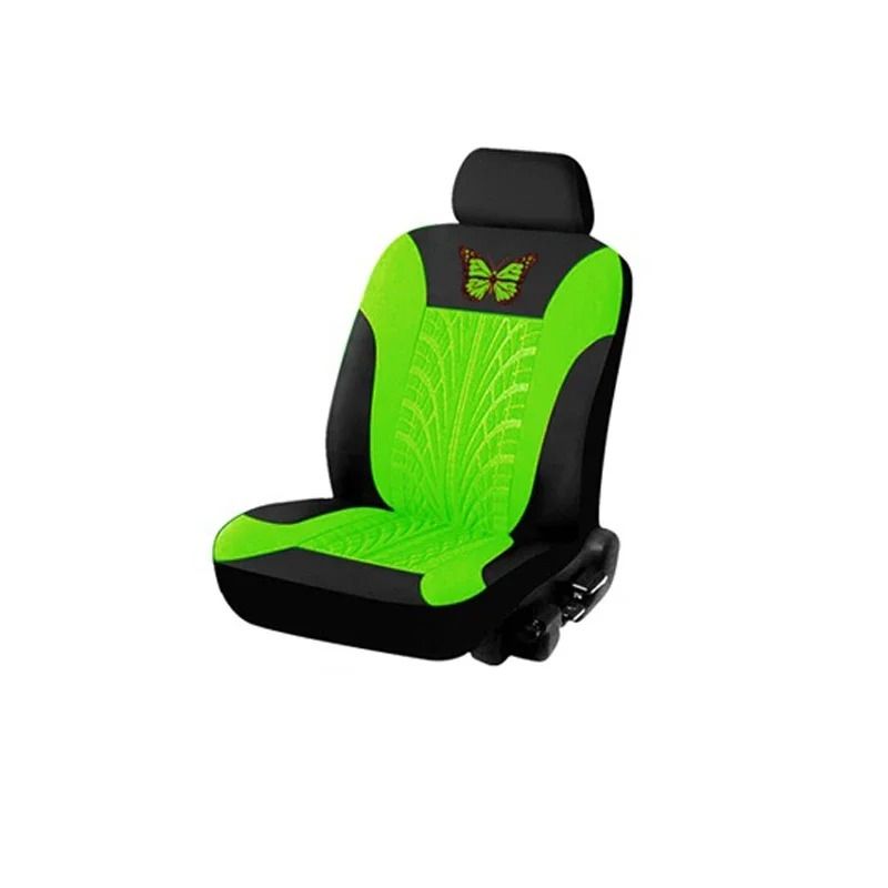 Universal Car Seat Cover Full Set with Butterfly Embroidery Design