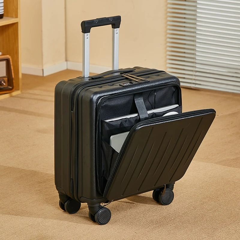 Lightweight 18 Inch Travel Suitcase with Large Capacity and Swivel Wheels