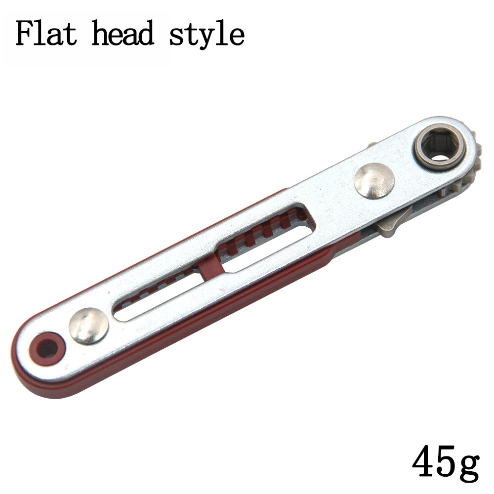 Multifunctional Bidirectional Ratchet Screwdriver Tool with Elbow and Flat Head Wrench