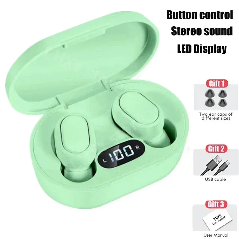 TWS Bluetooth Earbuds with Mic Wireless Stereo Earphones