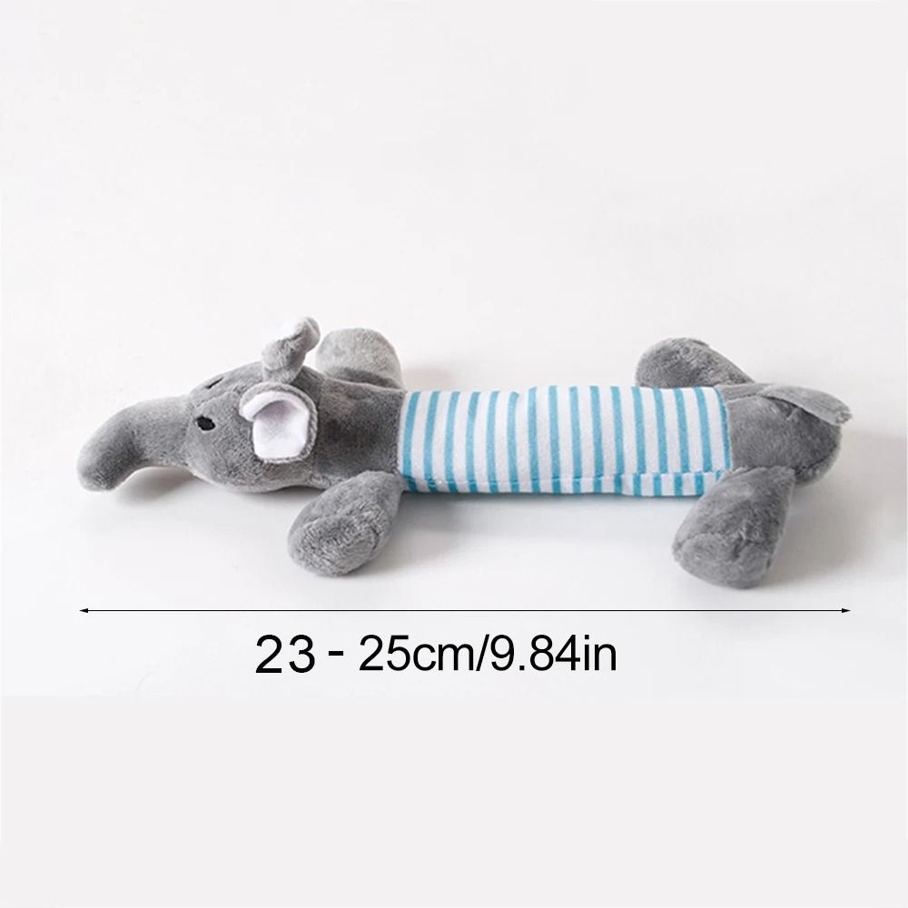 Mess-Free Stuffingless Plush Squeaky Dog Toy