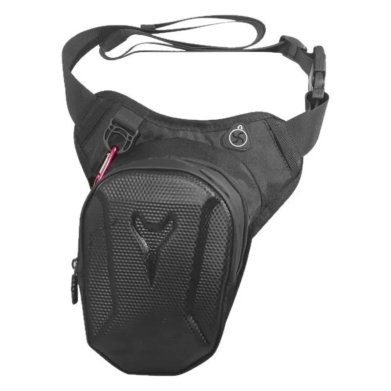 HOMEFISH Hard Shell Motorcycle Leg Bag With Phone Holder Waist Pouch