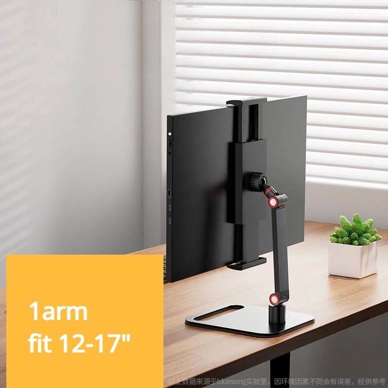 Adjustable ° Swivel Monitor Stand, Tablet Clamp Holder, Compatible Tablets, Portable Desktop Stand
