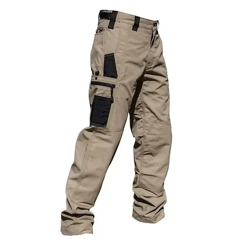 Tactical Cargo Pants Men Waterproof Multi Pocket Wear Resistant Outdoor Combat Trousers