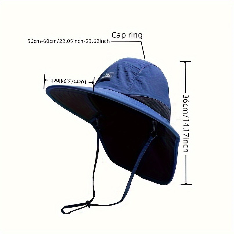 Durable Carbon Fibre Sun Hat, Outdoor Hiking Camping Golf Hat, Non Woven Black Design