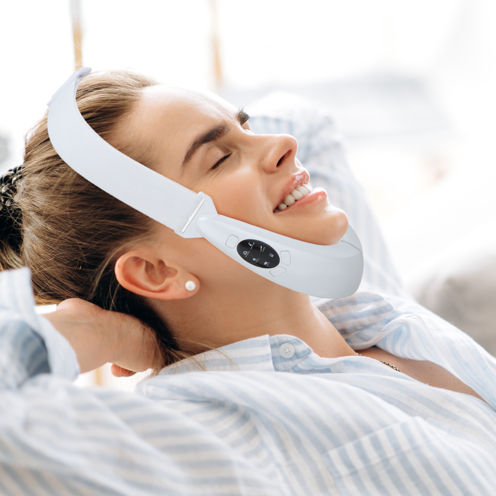 Face Slimming Massager 5 Modes, EMS V Shape Lift Belt, Vibration Face Lift Tighten Device, Skin Care Lifting Tool