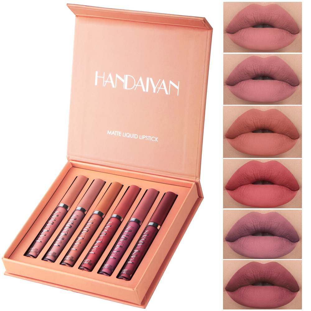 NonStick Cup Liquid Lipsticks, Long-Lasting Matte Finish Lip Gloss, Resistant to Fading