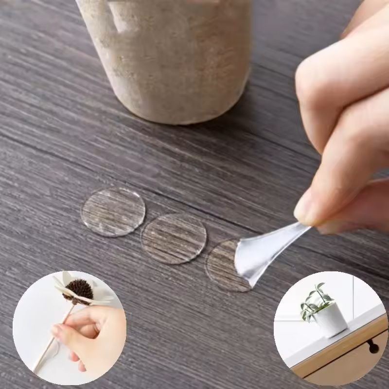 Double Sided Adhesive Dots Clear Acrylic Stickers for DIY Crafts and Scrapbooking 100pcs