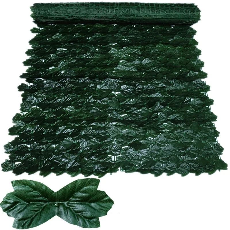 Artificial Ivy Privacy Fence – High-Definition Apple Leaf Vertical Garden Screen