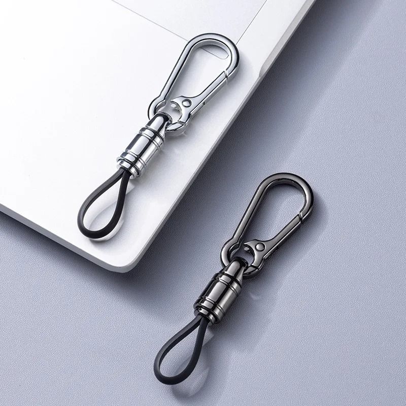 Metal Car Key Chain Pendant with Waist Hanging Buckle