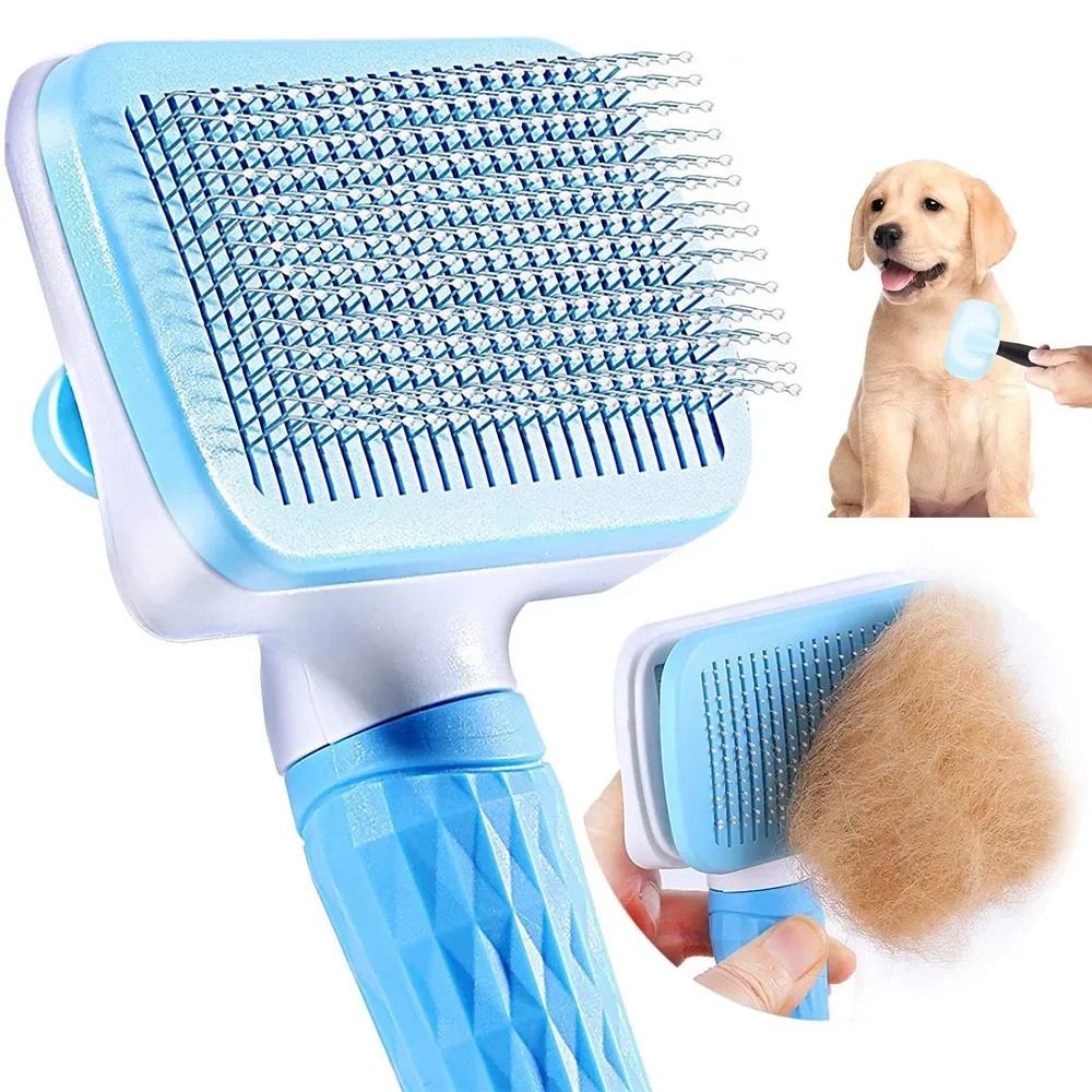 Pet Hair Grooming Brush for Dogs and Cats