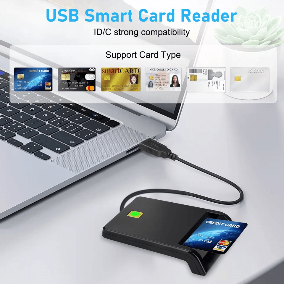 Smart Card Reader, DOD Military CAC ID Compatible with Windows & Mac OS
