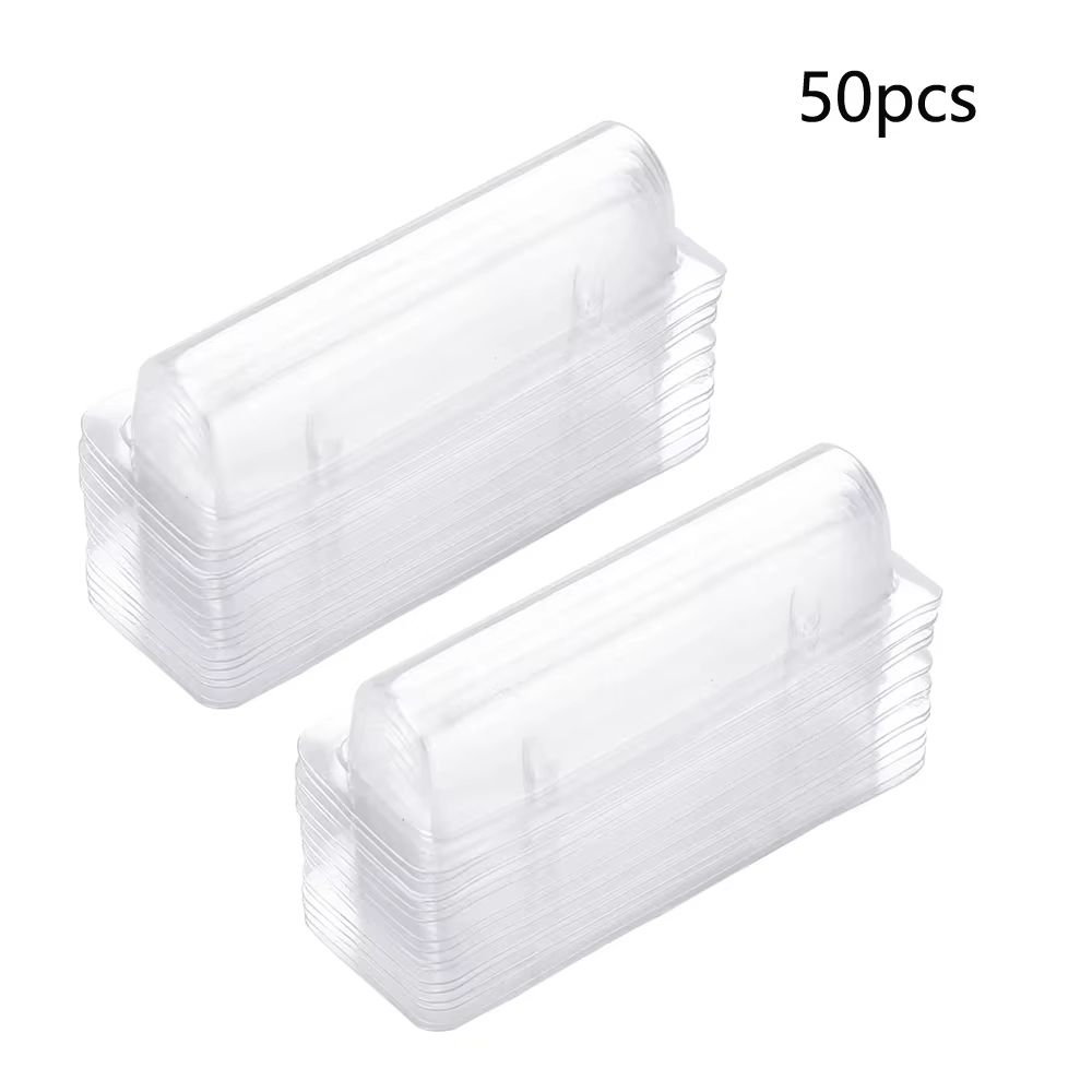 50pcs Transparent Plastic Dome Money Holder Waterproof DIY Gift Card Pouches