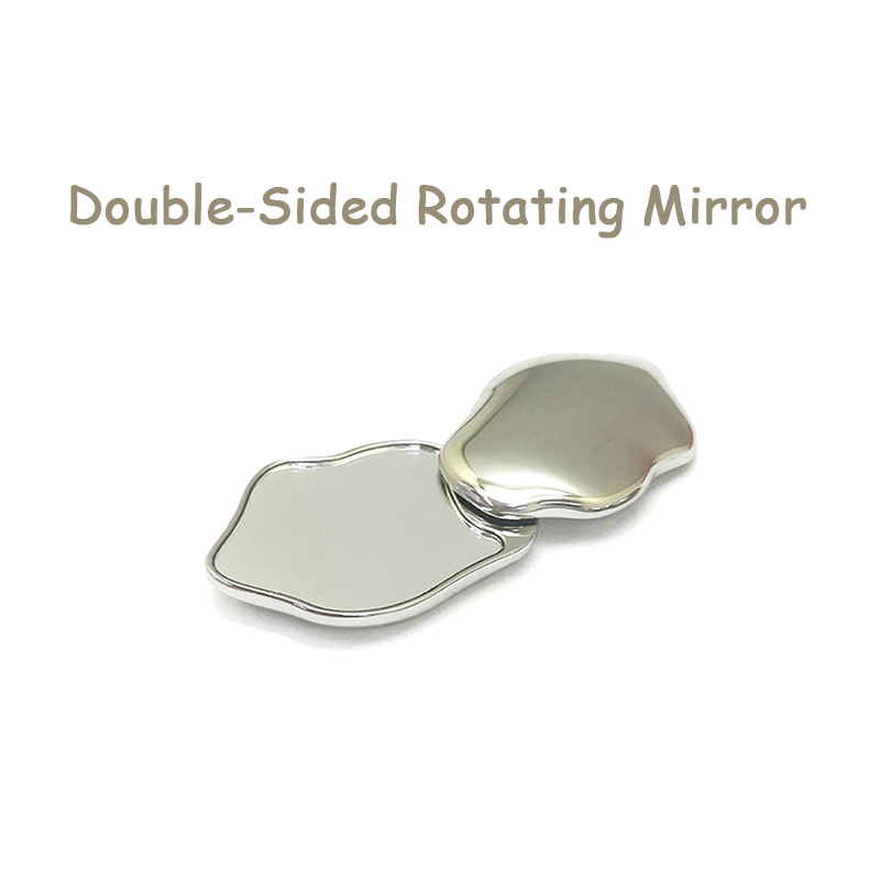 Cute Handheld Heart-Shaped Makeup Mirror Mini Non Fragile Double-Sided Portable Small Mirror for Makeup Repair