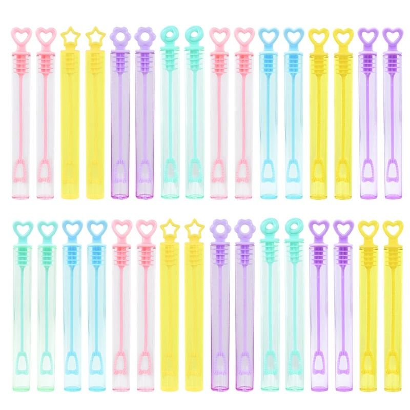10-Piece Heart Wand Bubble Soap Tubes