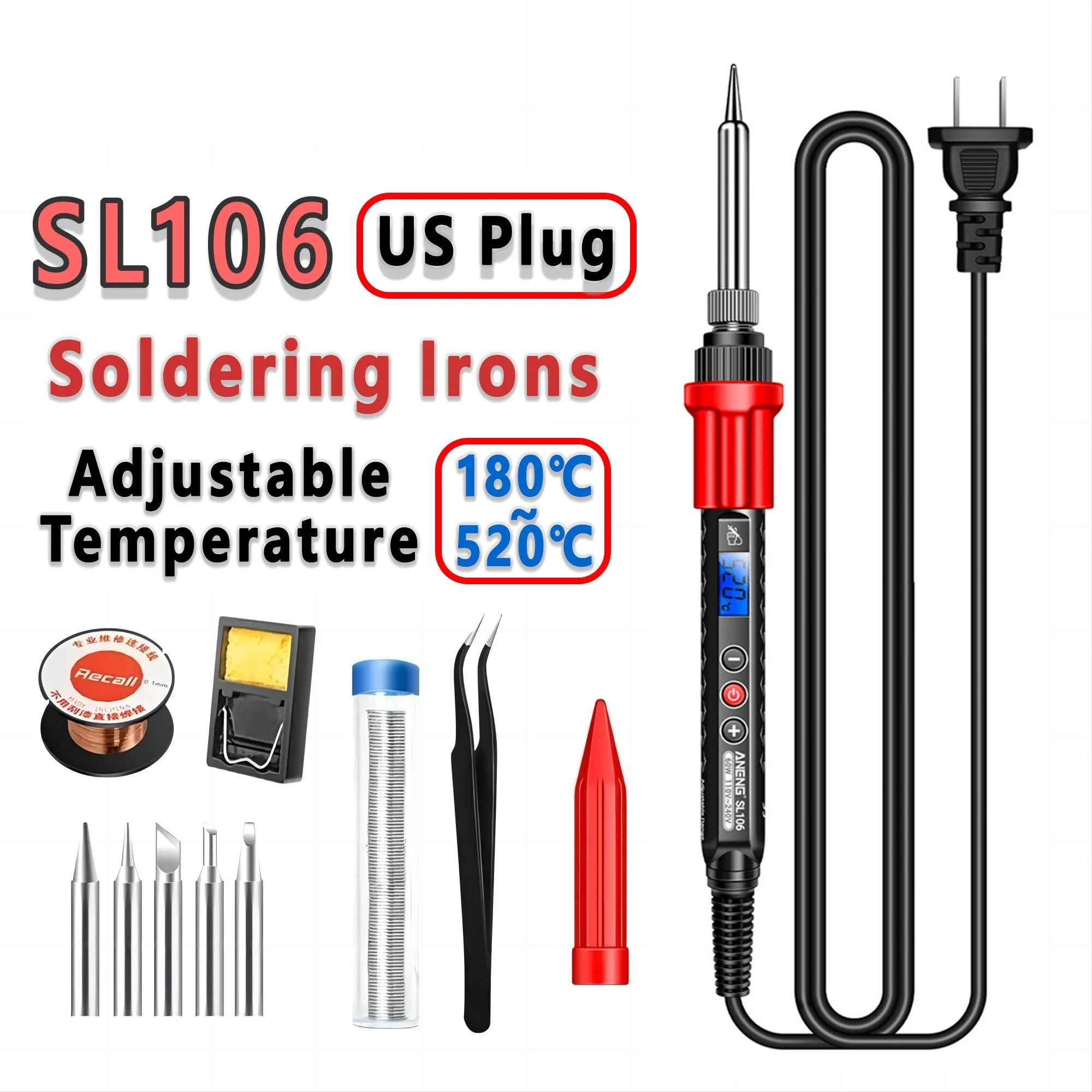 Adjustable Temperature Electric Soldering Iron Kit