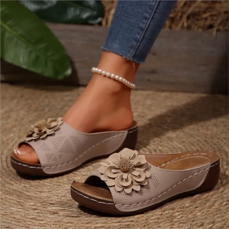 Womens Wedge Sandals Casual Walking Summer Shoes with Slip Resistant Sole