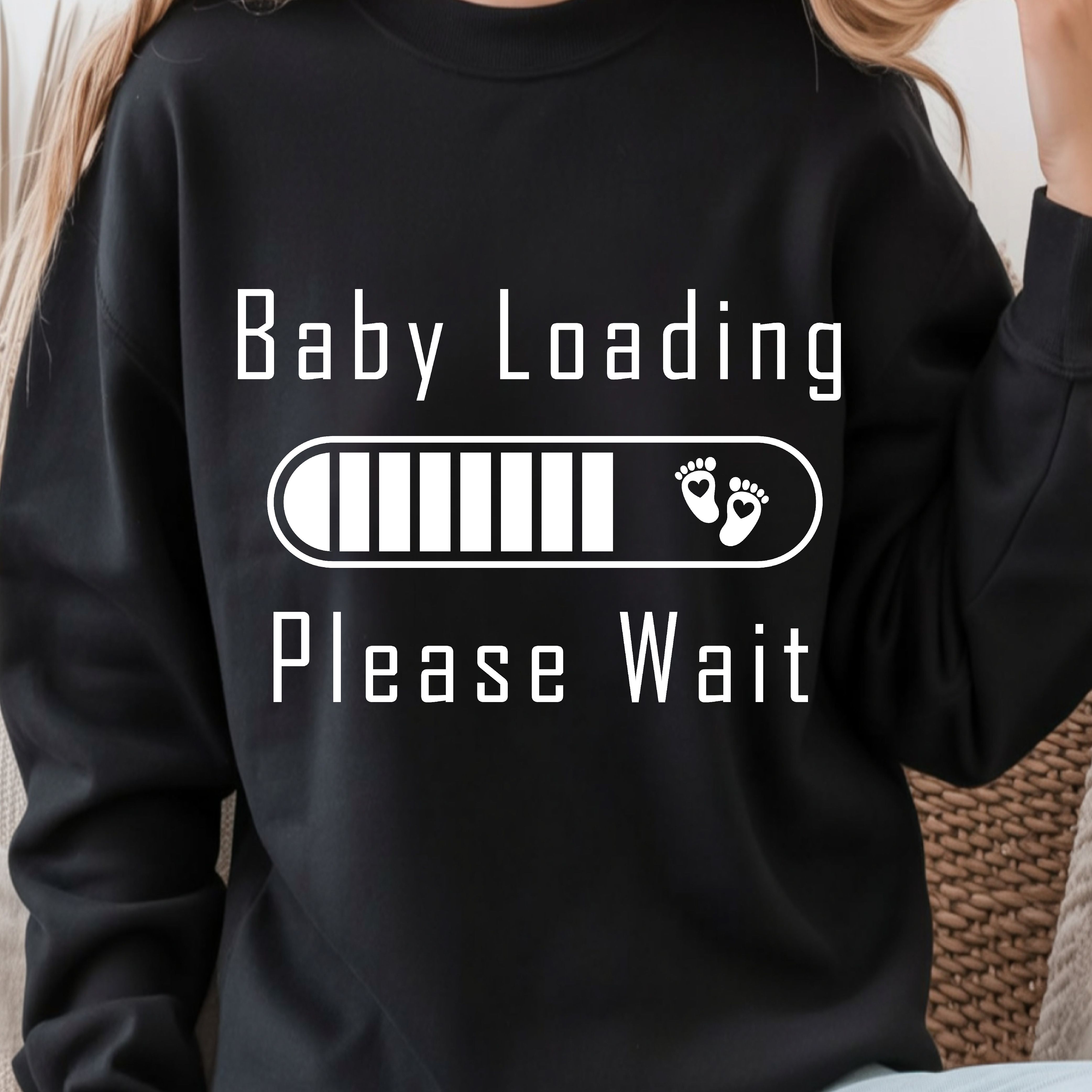 Baby Loading Please Wait Shirt, Expecting Mom Shirt, Pregnancy Announcement Tee