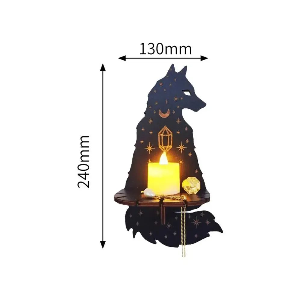 Handcrafted Wooden Wall Display Shelf