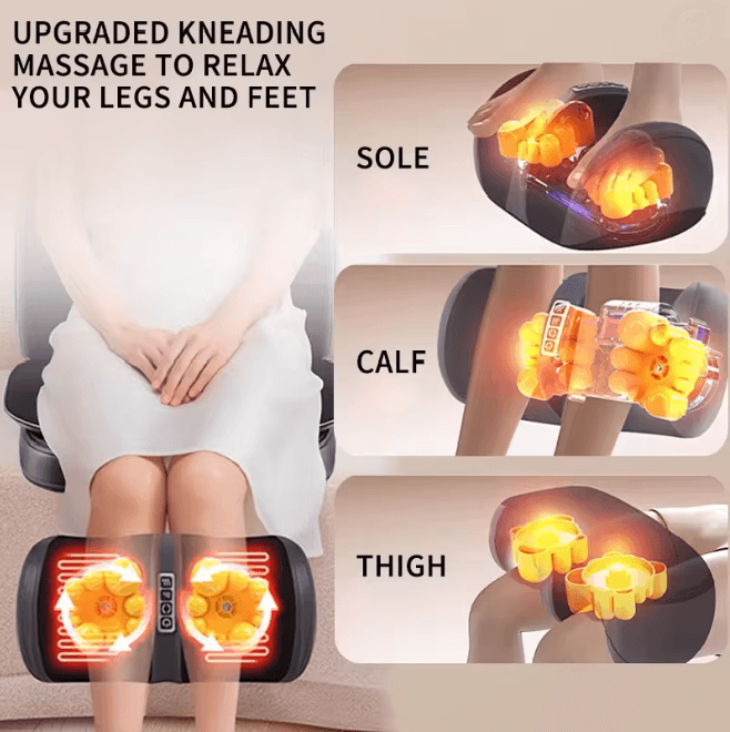 Shiatsu Neck Back Massage Chair Pad with Heat Full Body Comfort Support