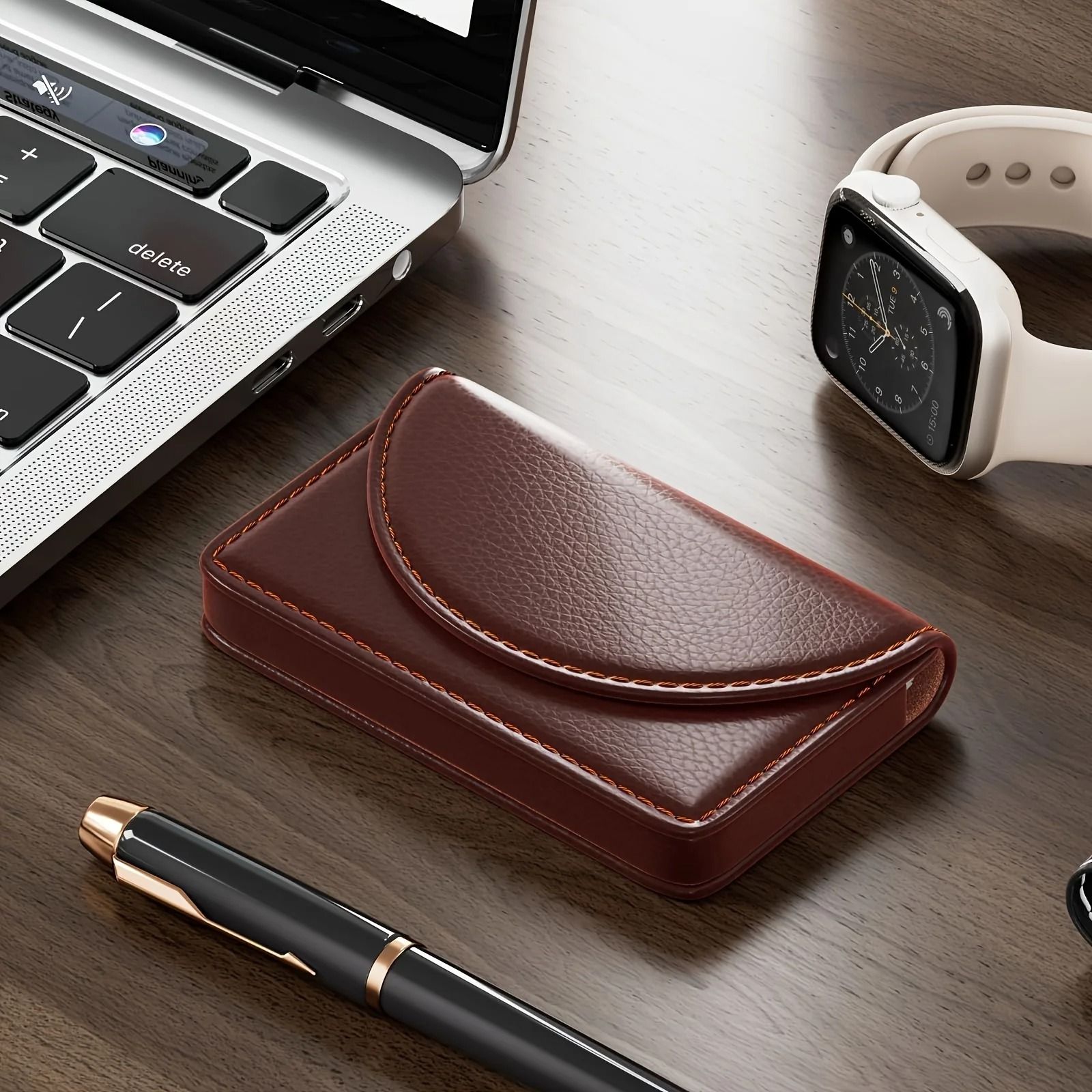 PU Leather Business Card Holder