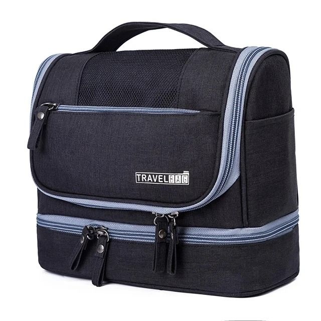 Oxford Dry Wet Hanging Makeup Bag Travel Toiletry Organizer
