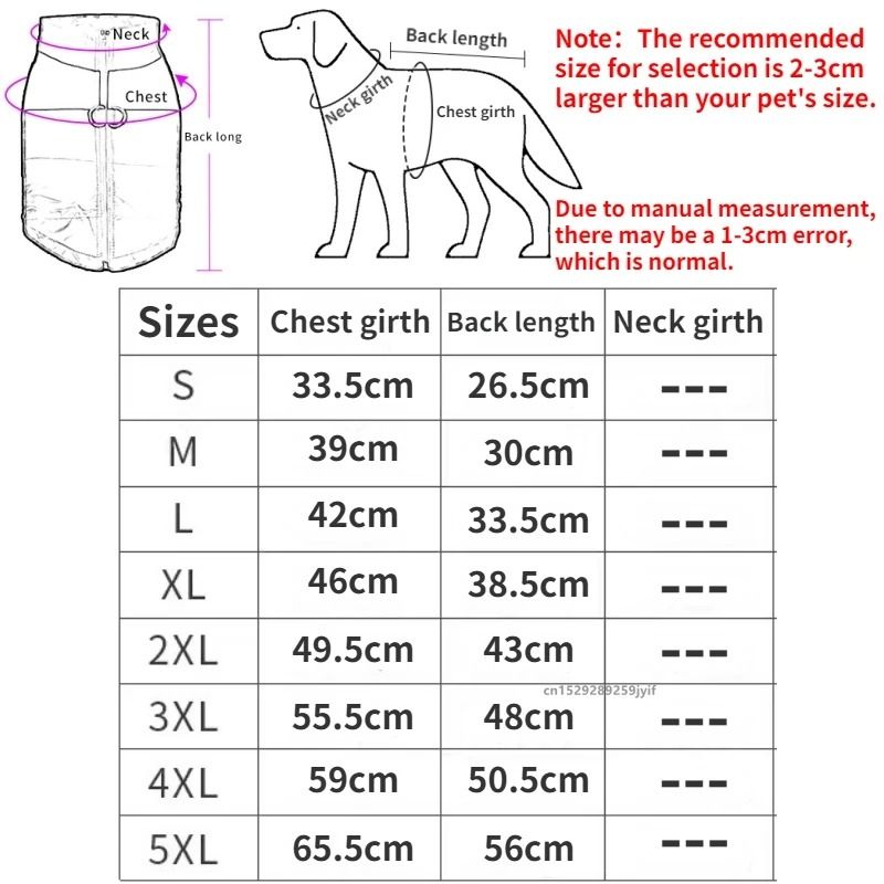 Waterproof Warm Dog Coat for Winter Comfort