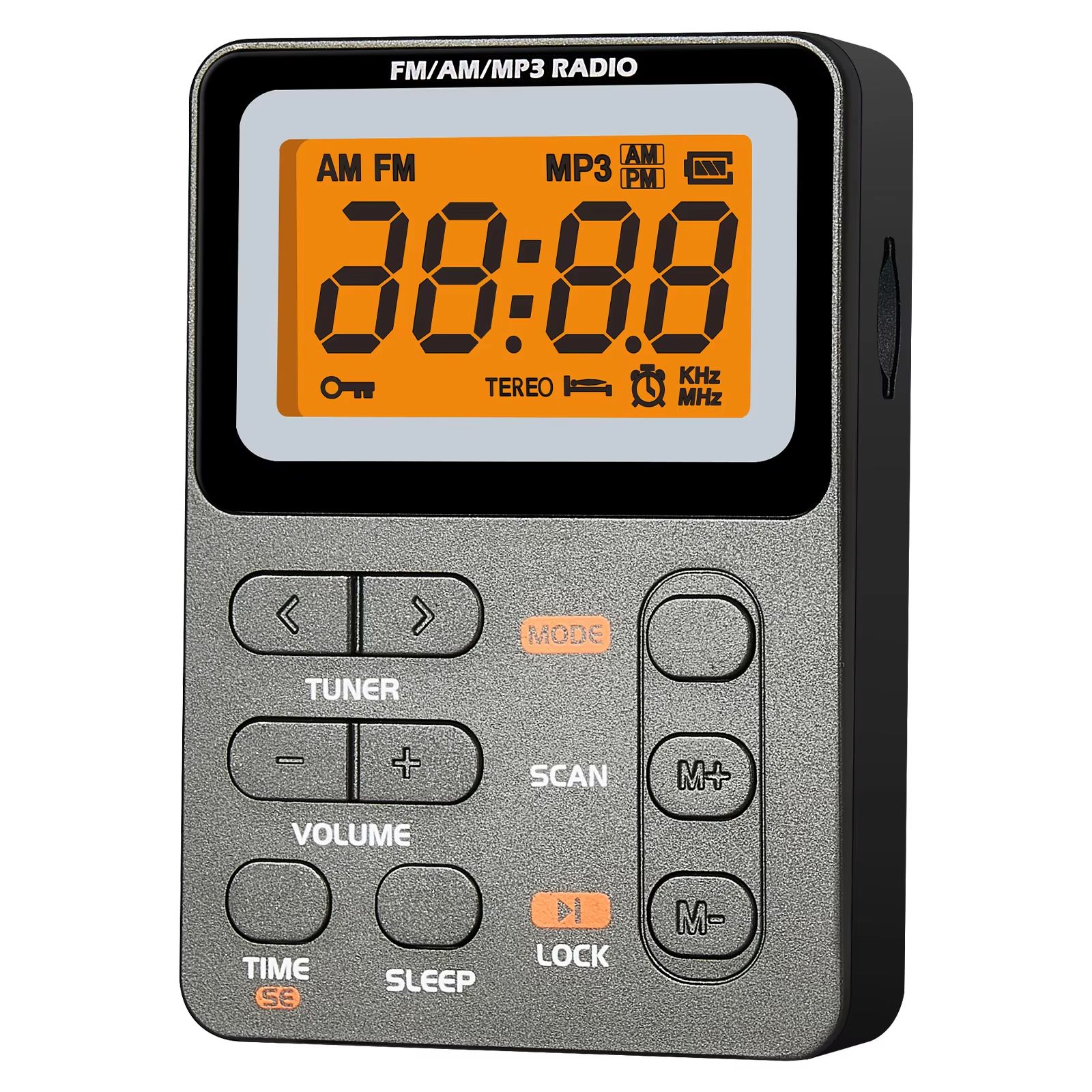 SoundMate Compact FM/AM Radio with MP3 & Headphone Jack