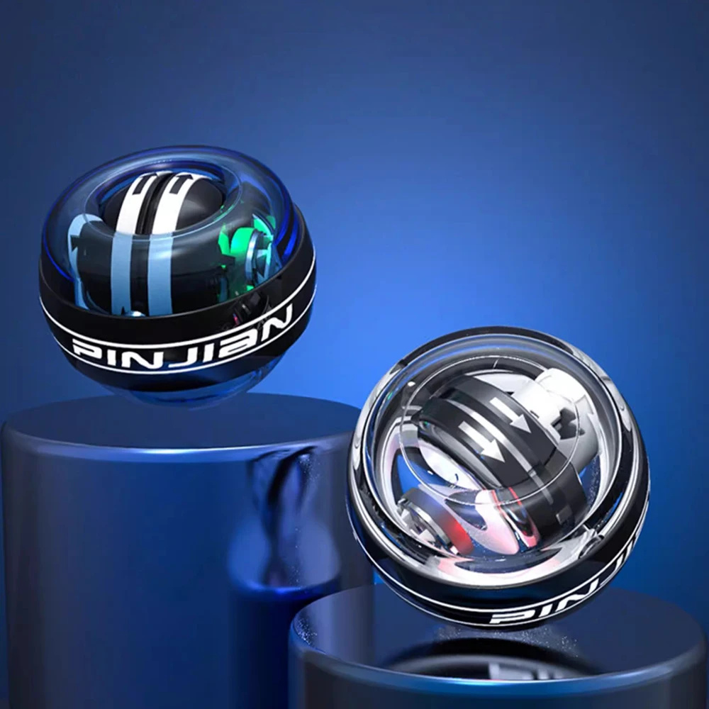Self-Starting Wrist Strength Ball Device, Wrist Gyro Ball Power Trainer Ball, Forearm Exerciser Strengthen Arms Fingers