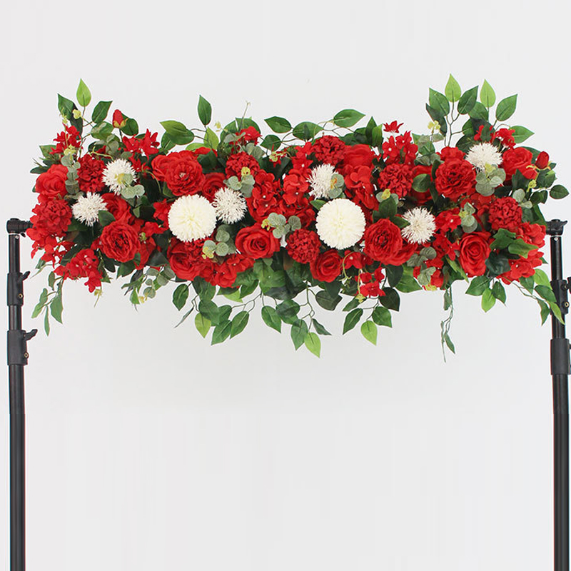 Luxury White Rose Artificial Flower Wedding Table Centerpiece for Party & Event Decor