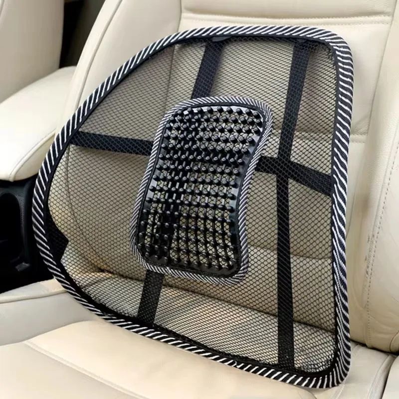 ErgoCool Breathable Car Lumbar Support Cushion for Driving Comfort