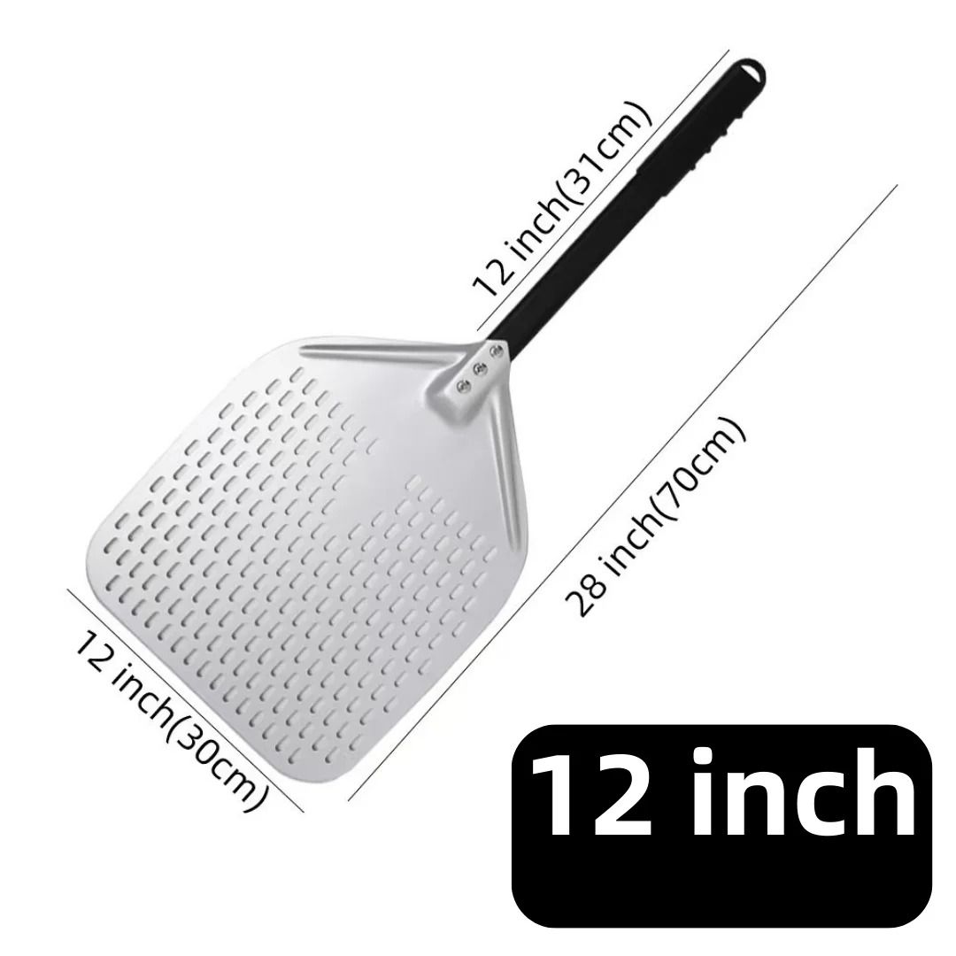 Aluminum Pizza Peel Bread Paddle with Wooden Handle
