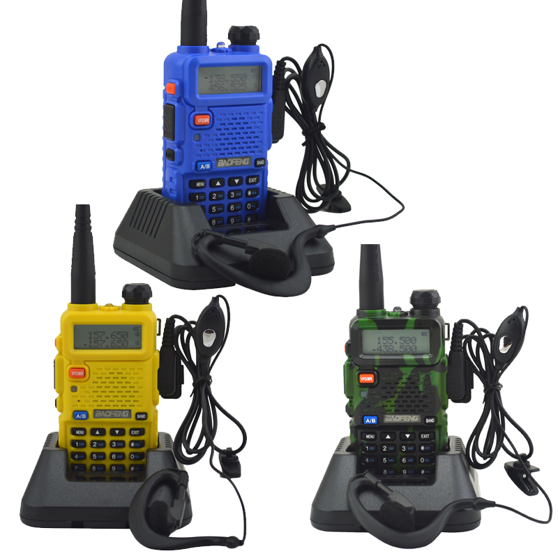 Dual Band VHF/UHF Walkie Talkie Portable Handheld Radio for Clear Communication