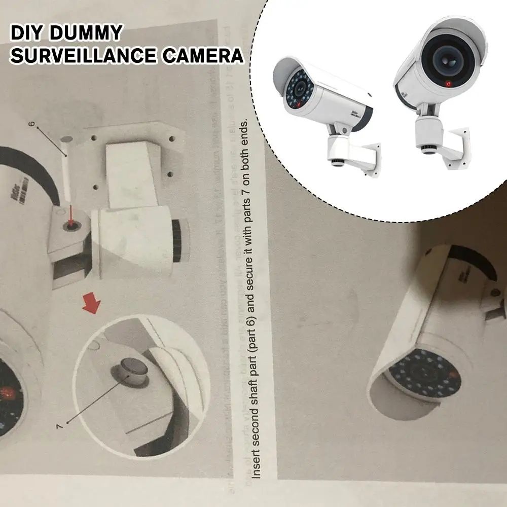 Dummy CCTV Camera with LED Security Light