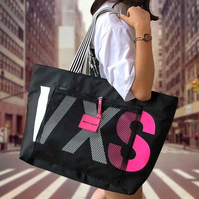 Waterproof Large Capacity Beach Tote Bag for Women Travel Shopping Shoulder Bag