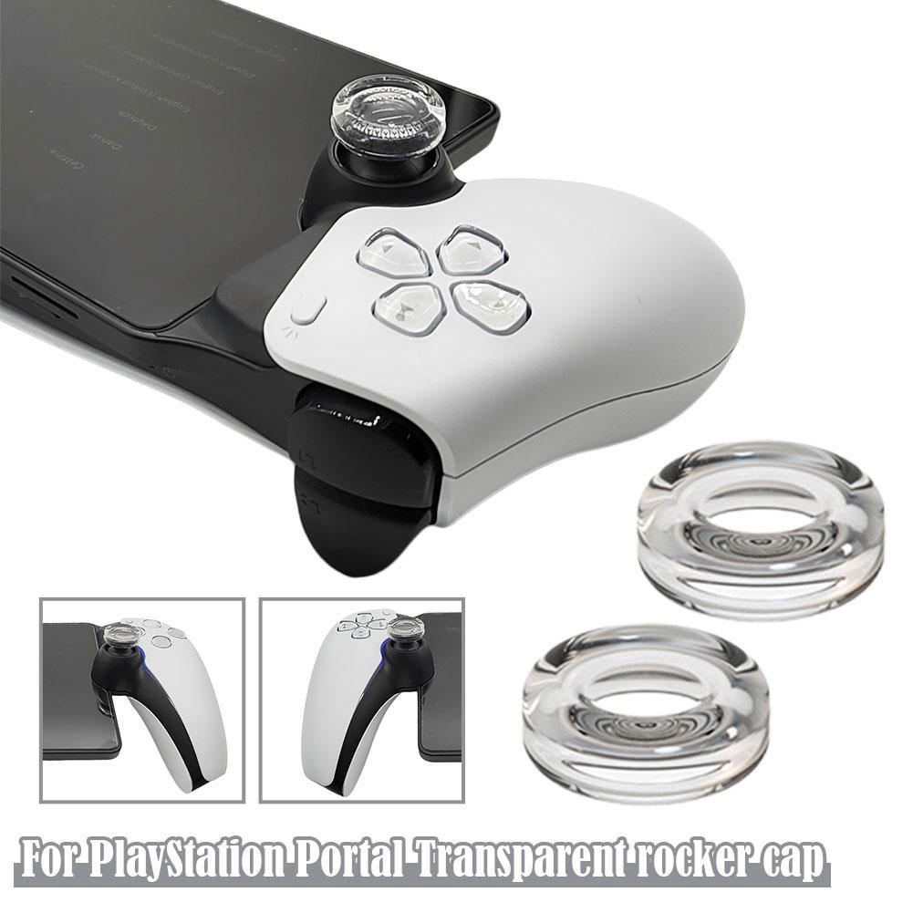 Rocker Cap for PlayStation Portal – Transparent Liquid Silicone Joystick Analog Cover for PS Portal Handheld Accessories
