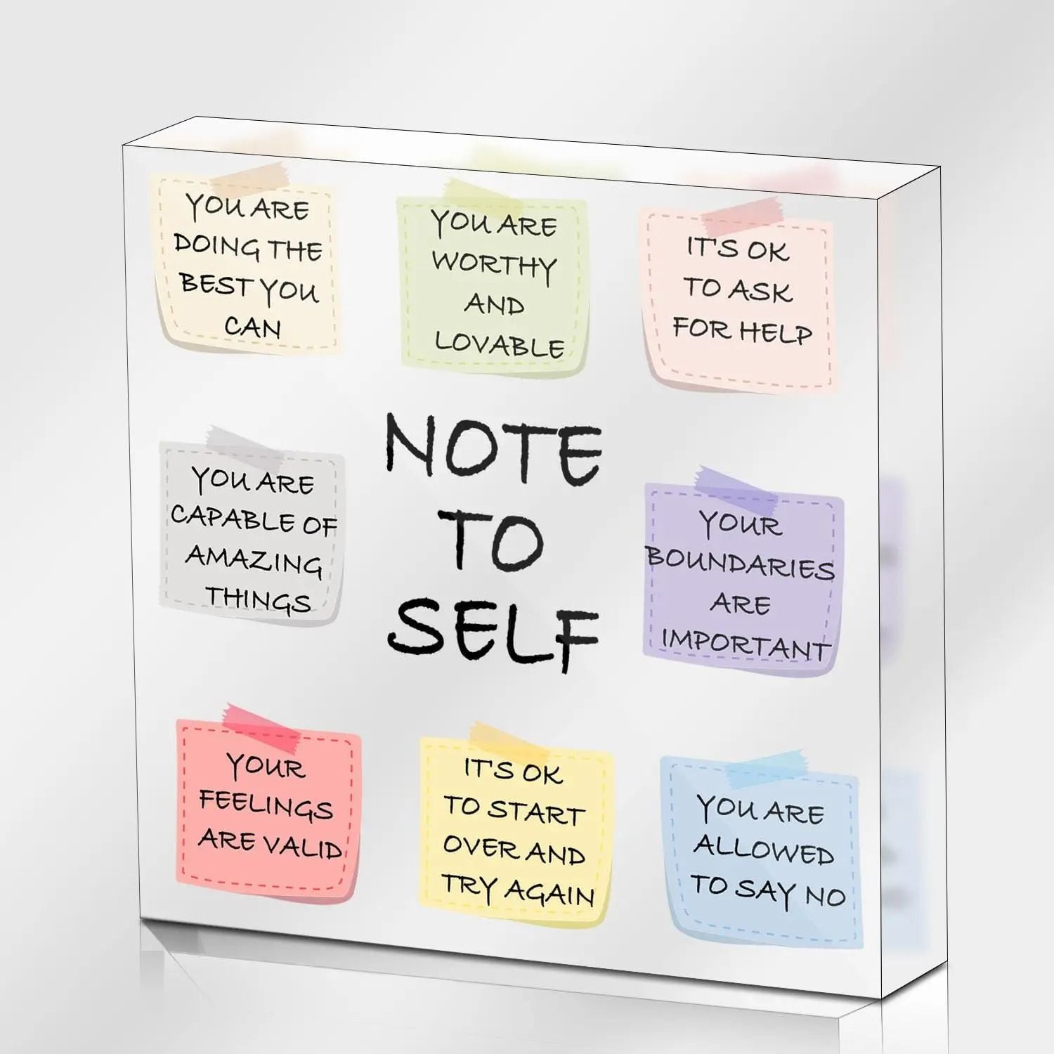 Mental Health Awareness Acrylic Sign | Psychology Motivational Decor for Counseling, Classroom & Office