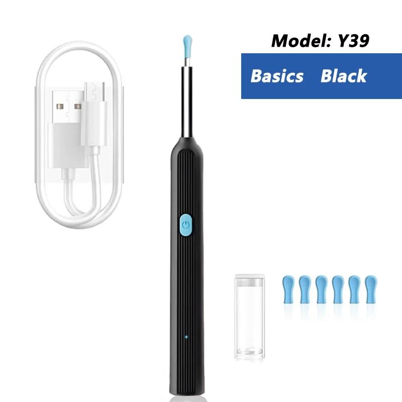 Visual Ear Wax Cleaner with HD Camera Safe Ear Cleaning Endoscope Tool with LED Light