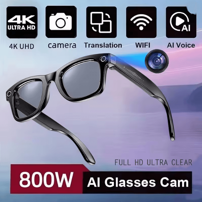 VisionPro AI Camera Smart Glasses with Translation and Call Function